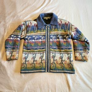 Vintage Icelandic Designs 100% Wool Sweater - Size M -